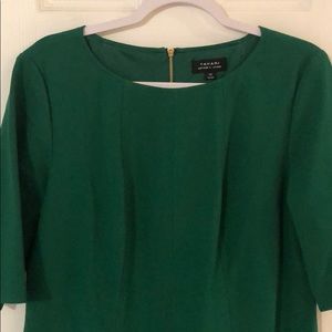 Tahari hunter green dress size 12